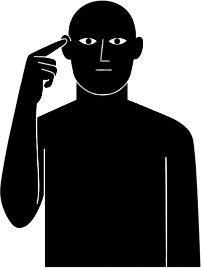 Poker Mentor illustration of a thinking player
